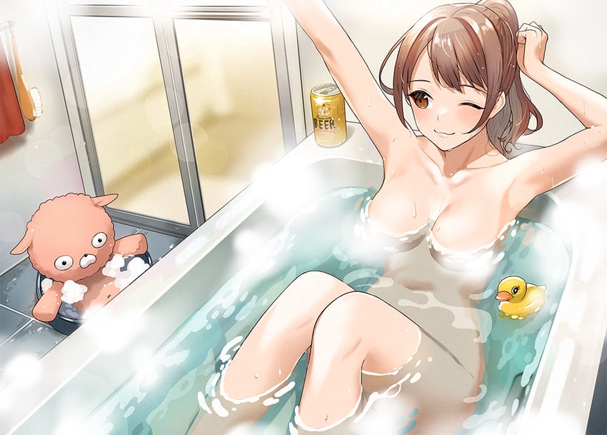 udou komori (genkai ol-chan nui wo suu) drawn by doushimasho