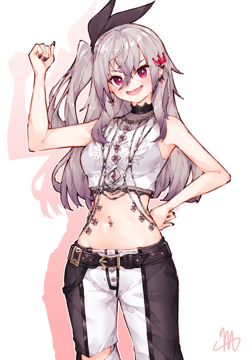isaki riona (hololive and 1 more) drawn by ma_draws