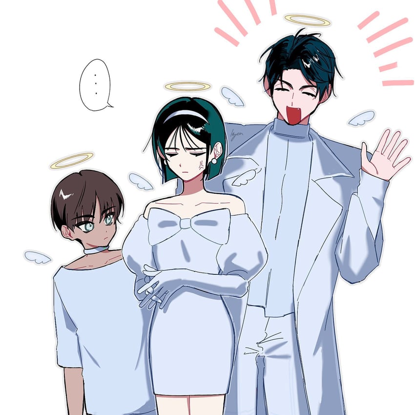 sua, ivan, and hyunwoo (alien stage) drawn by kyon_(zmwh8222)