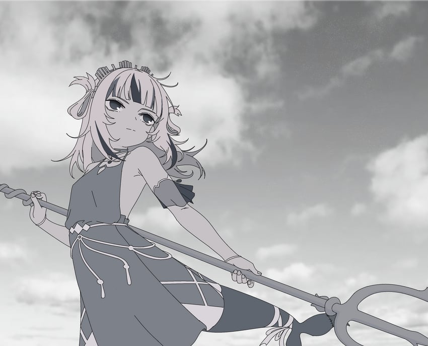 gawr gura (hololive and 2 more) drawn by tuli