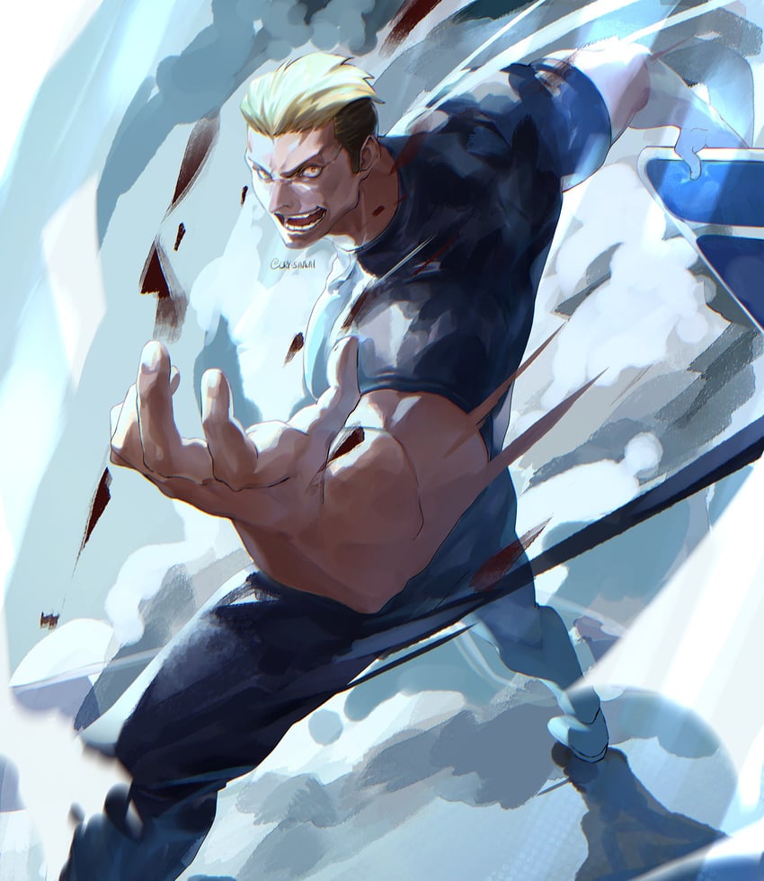 yamazaki ryuuji (the king of fighters and 1 more) drawn by cry_sinkai