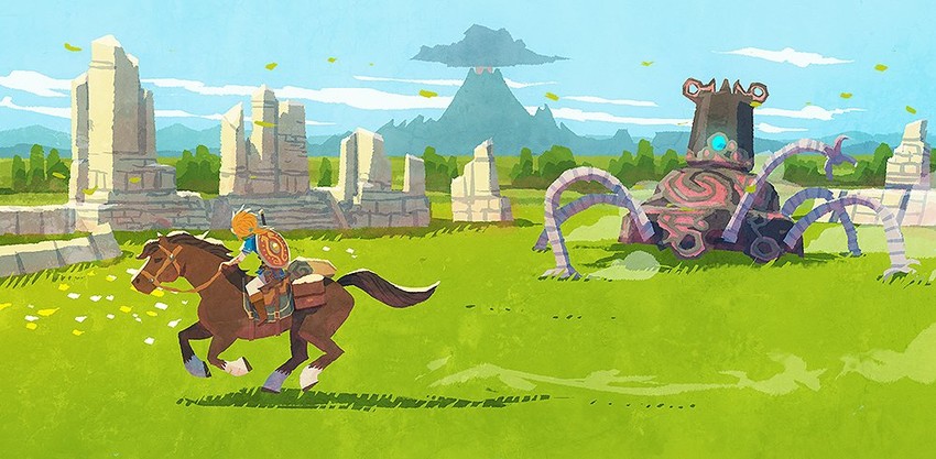link and guardian (the legend of zelda and 1 more) drawn by hyogonosuke