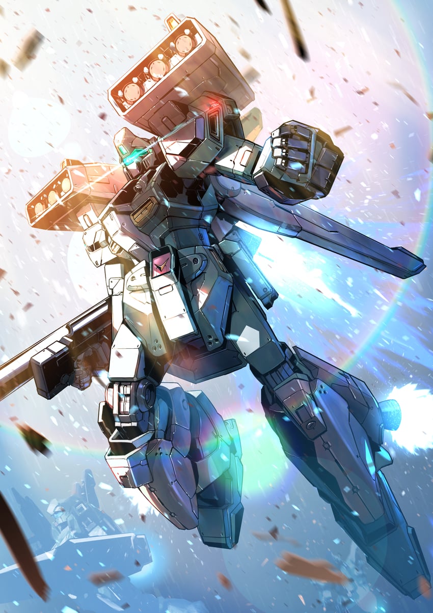 jegan and stark jegan (gundam and 1 more) drawn by kuri_giepi