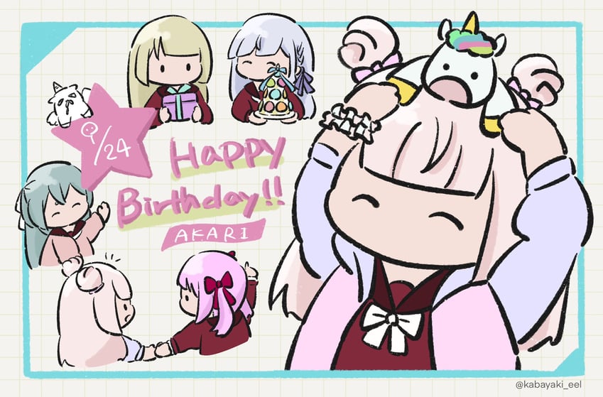 kon kanaho, miyagawa takane, sadamori himeka, toki kureha, and tamba akari (assault lily) drawn by kabayaki_(kabayaki_eel)
