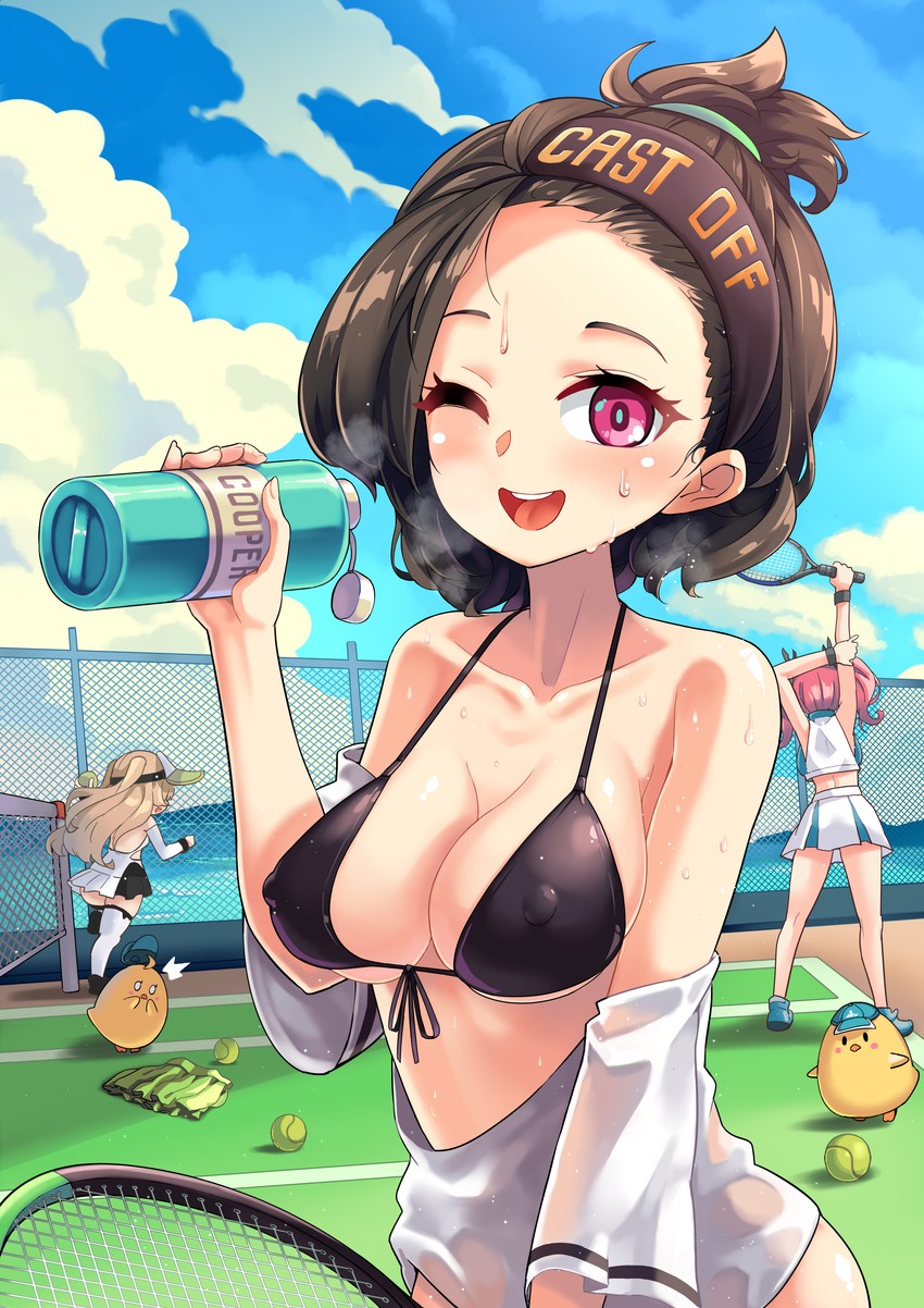 manjuu, bremerton, bache, and cooper (azur lane) drawn by hm_(hmongt)