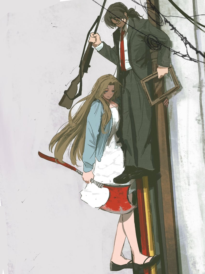 gregor and rodion (project moon and 1 more) drawn by ntcke