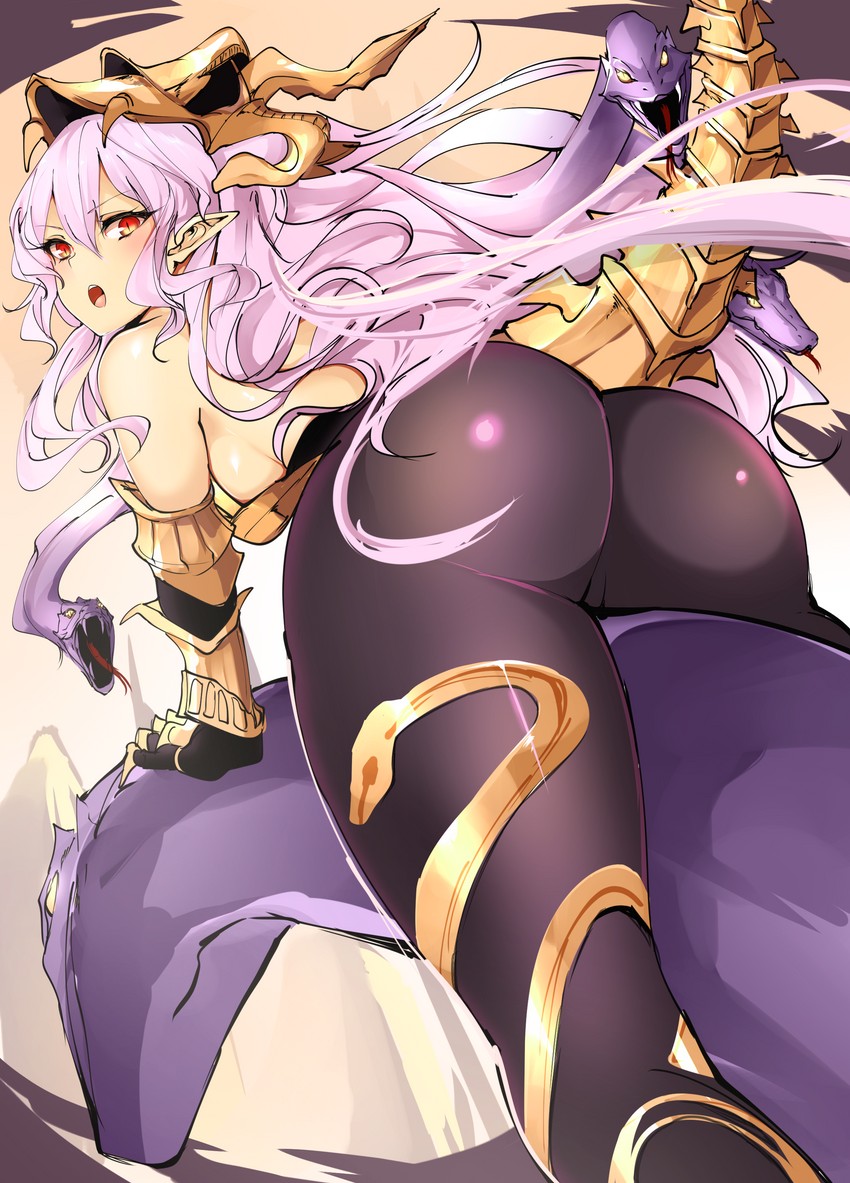 medusa (granblue fantasy and 1 more) drawn by agetama
