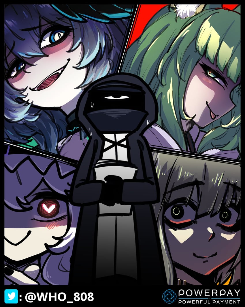 doctor, kal'tsit, specter, ho'olheyak, and harmonie (arknights) drawn by who_808