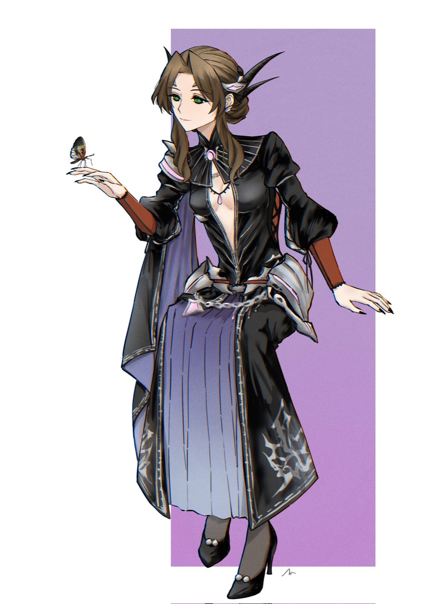 aerith gainsborough (final fantasy and 2 more) drawn by kayu0315