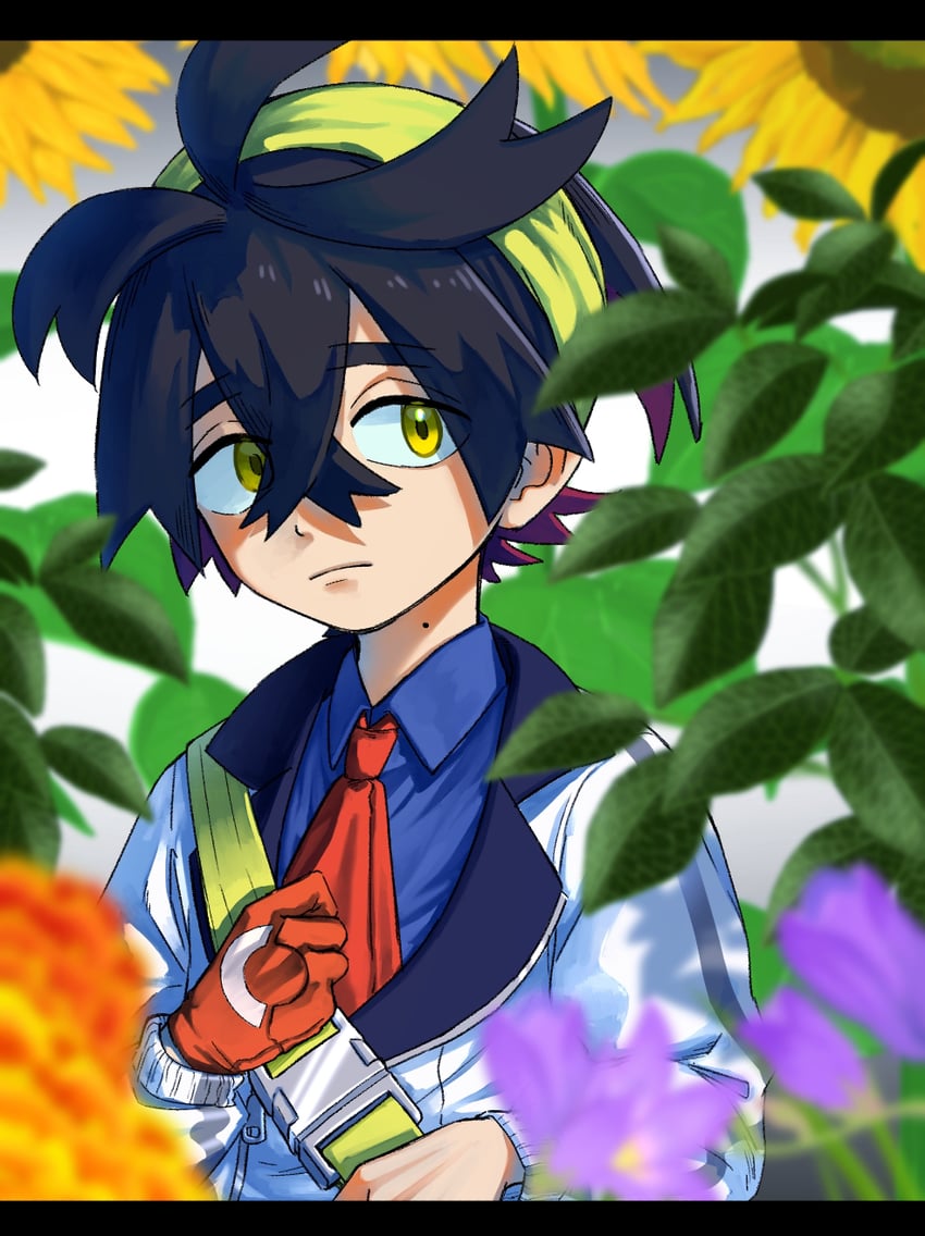 kieran (pokemon and 1 more) drawn by dean_(satori-fujioka)