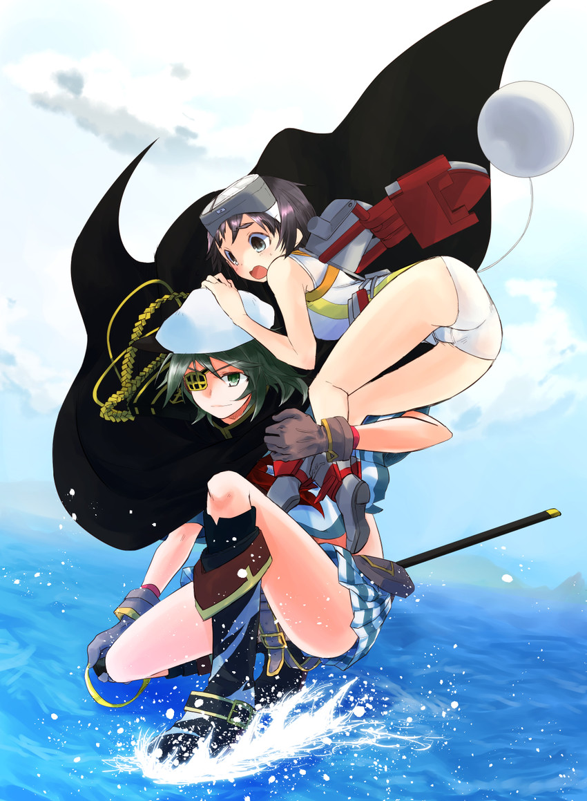 kiso, maru-yu, and kiso kai ni (kantai collection) drawn by yike_(yr_marimo)