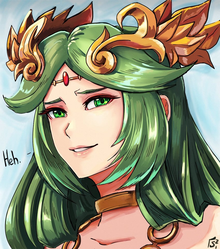 palutena (kid icarus and 1 more) drawn by stoic_seraphim