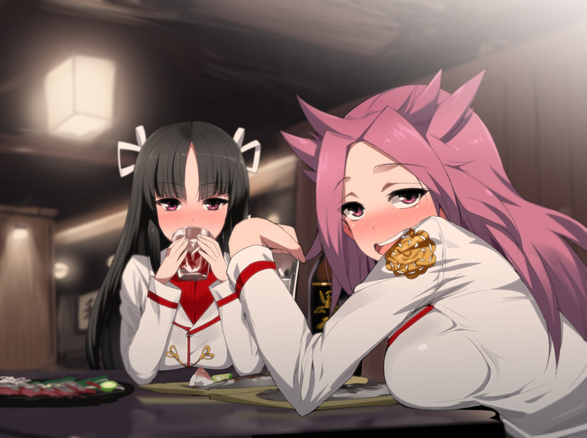 jun'you and hiyou (kantai collection) drawn by kusaka_souji