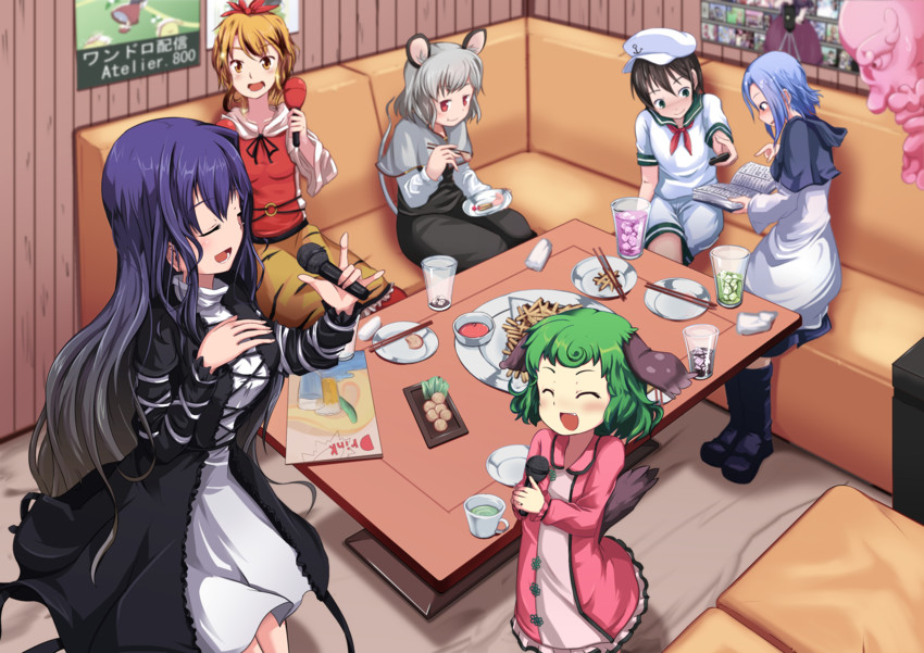 nazrin, hijiri byakuren, toramaru shou, murasa minamitsu, kumoi ichirin, and 3 more (touhou) drawn by kanisawa_yuuki
