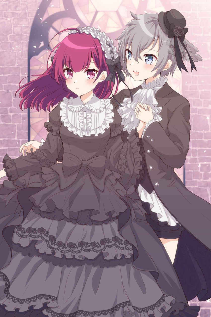 tokiwa nanaka and shinobu akira (mahou shoujo madoka magica and 1 more) drawn by chiwa_(chiwawanwan1206)
