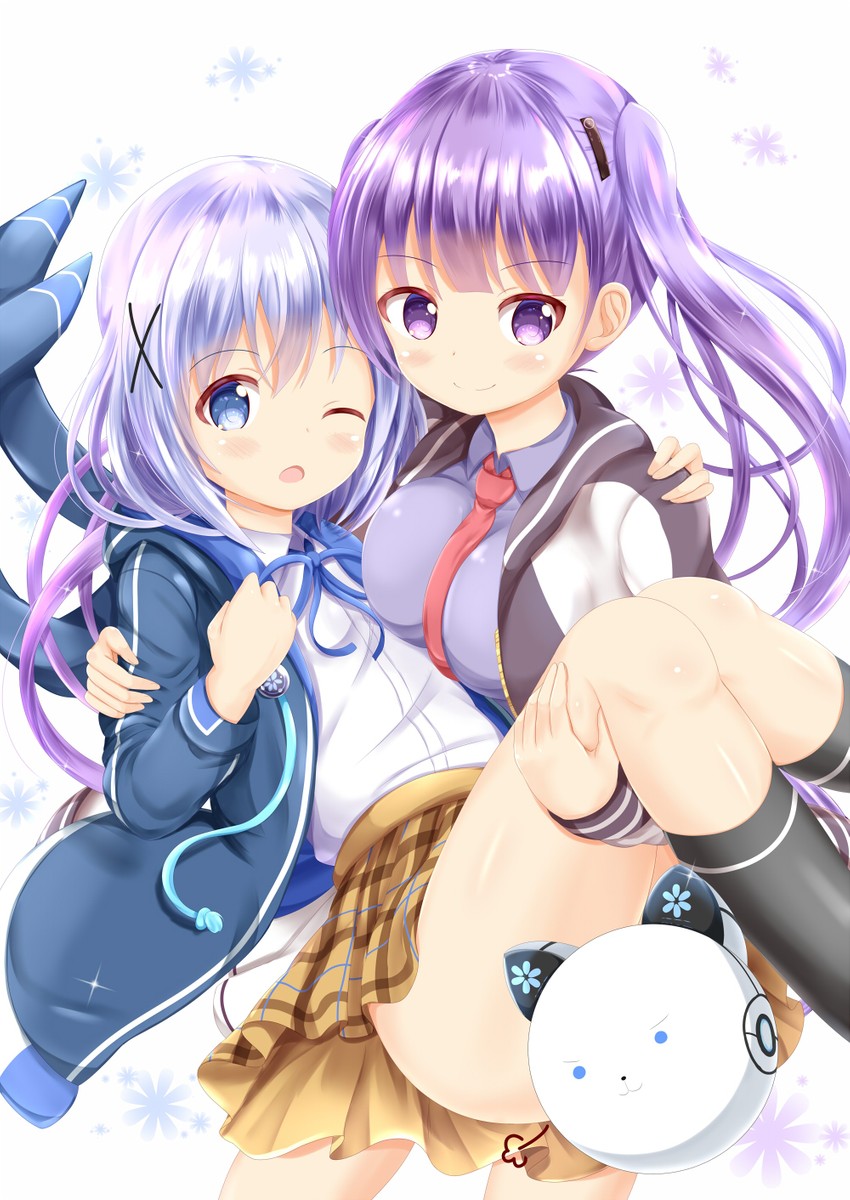 kafuu chino and tedeza rize (gochuumon wa usagi desu ka? and 1 more) drawn by xenon_(for_achieve)