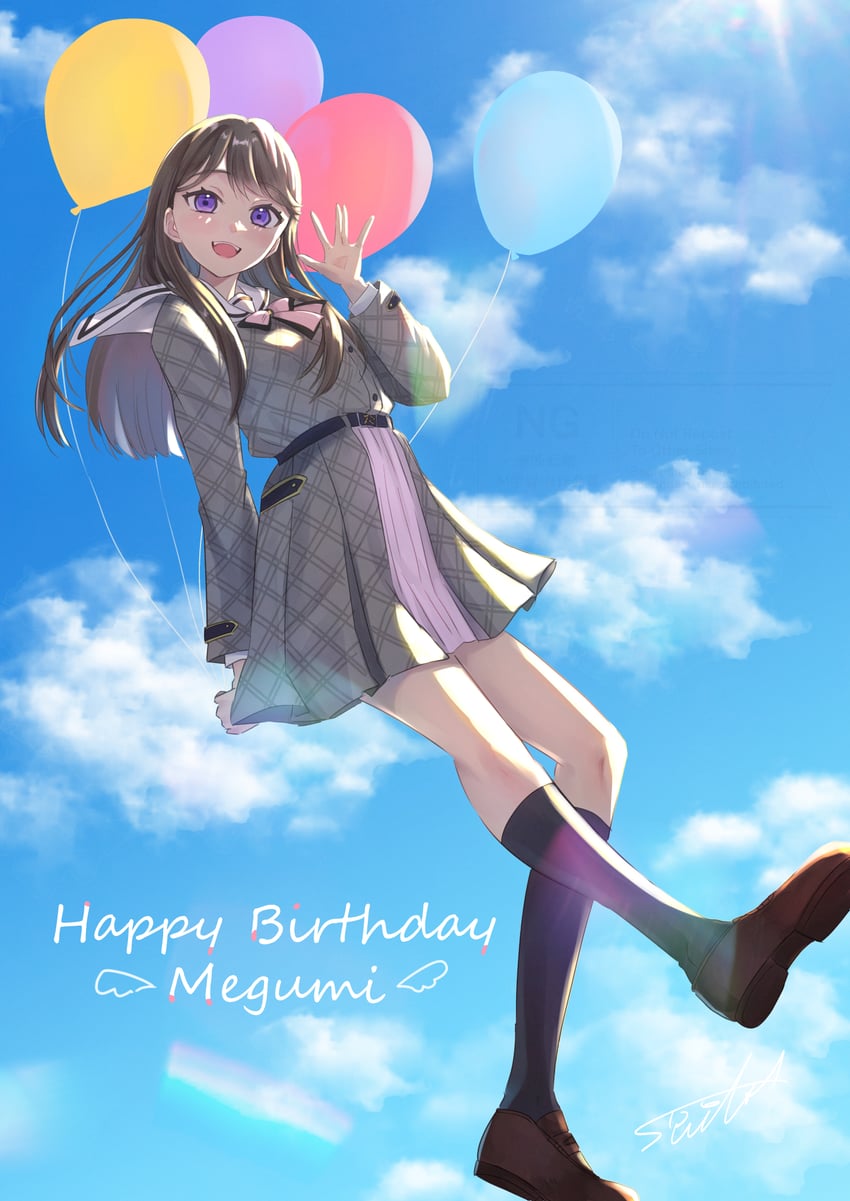 fujishima megumi (love live! and 1 more) drawn by suito