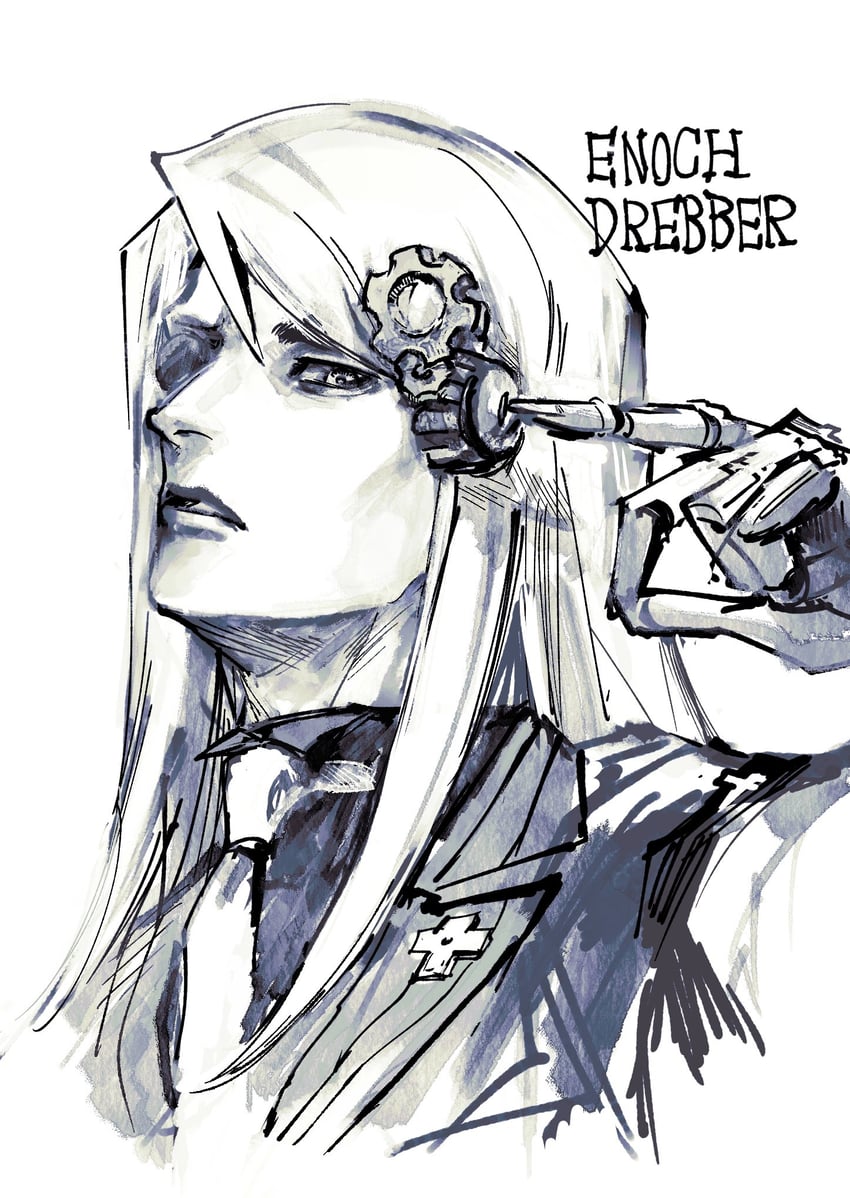 enoch drebber (ace attorney and 1 more) drawn by reba_(akeruna)