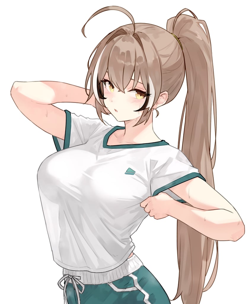 nanashi mumei (hololive and 1 more) drawn by bluefield