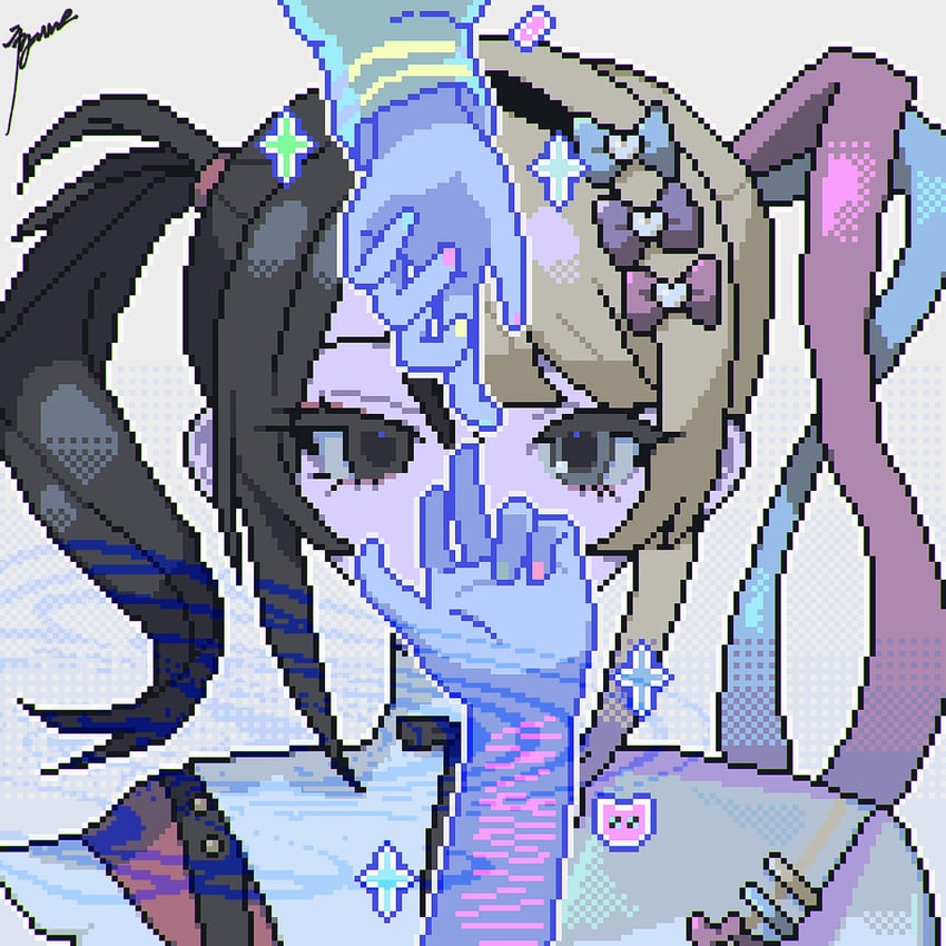 chouzetsusaikawa tenshi-chan and ame-chan (needy girl overdose) drawn by uzume_(uzm0)