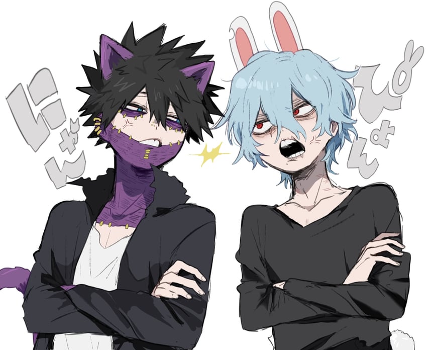dabi and shigaraki tomura (boku no hero academia) drawn by ametaro_(ixxxzu)