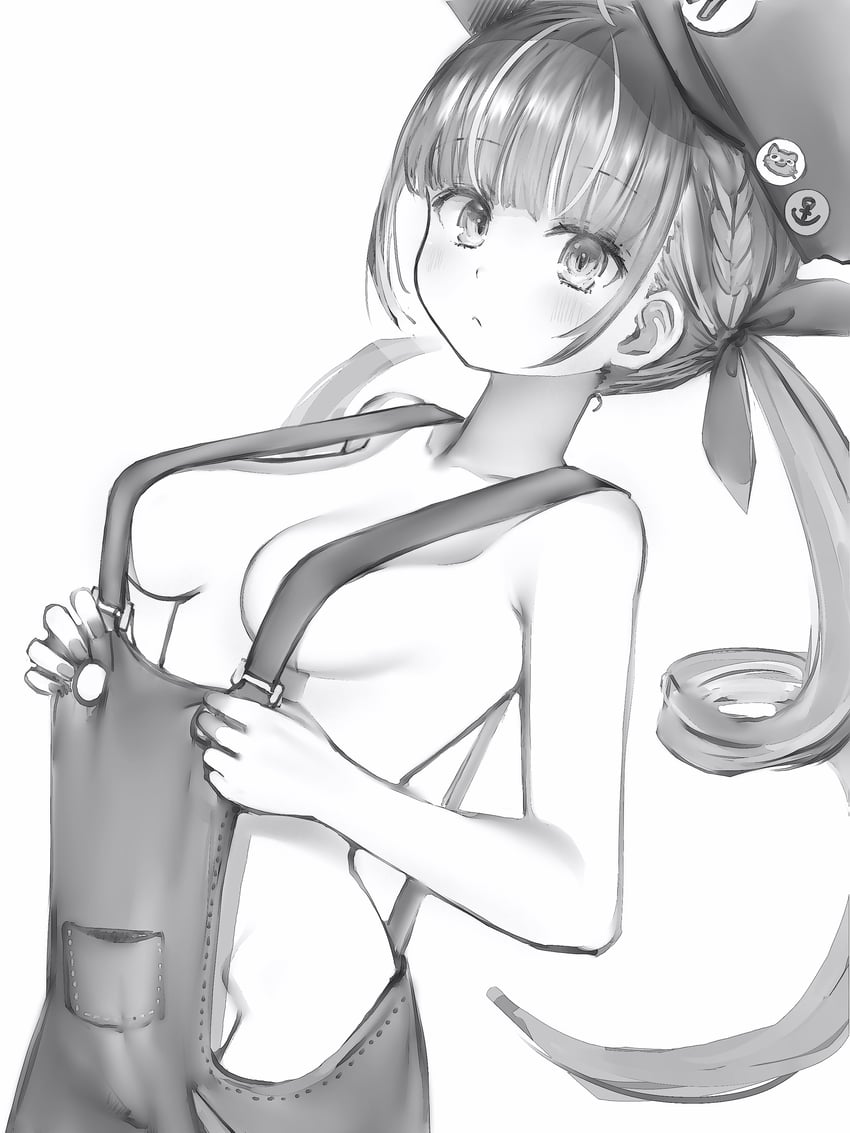minato aqua and mario (hololive and 1 more) drawn by nanashi_(nlo)