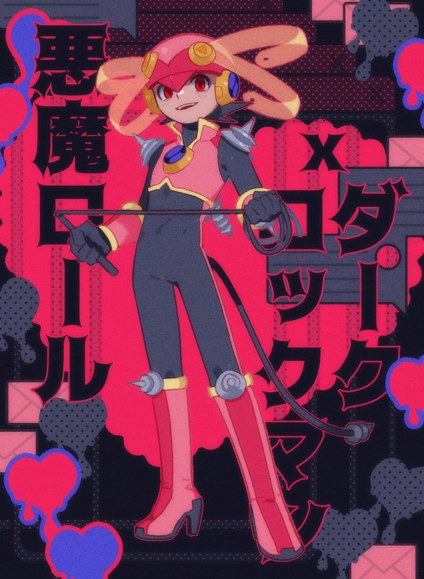 roll.exe and dark megaman.exe (mega man and 2 more) drawn by tango_dream