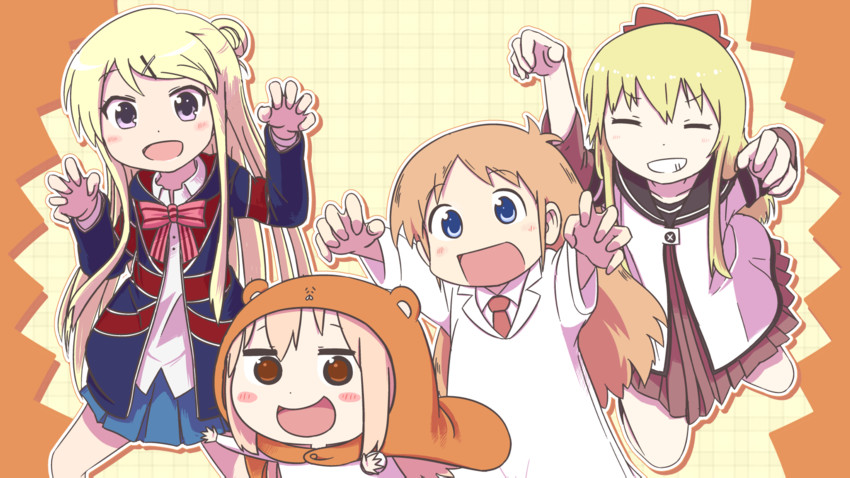 toshinou kyouko, kujou karen, professor shinonome, doma umaru, and komaru (yuruyuri and 3 more) drawn by kyoyama3