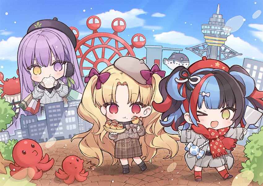 ereshkigal, sei shounagon, and kingprotea (fate and 1 more) drawn by hanagata