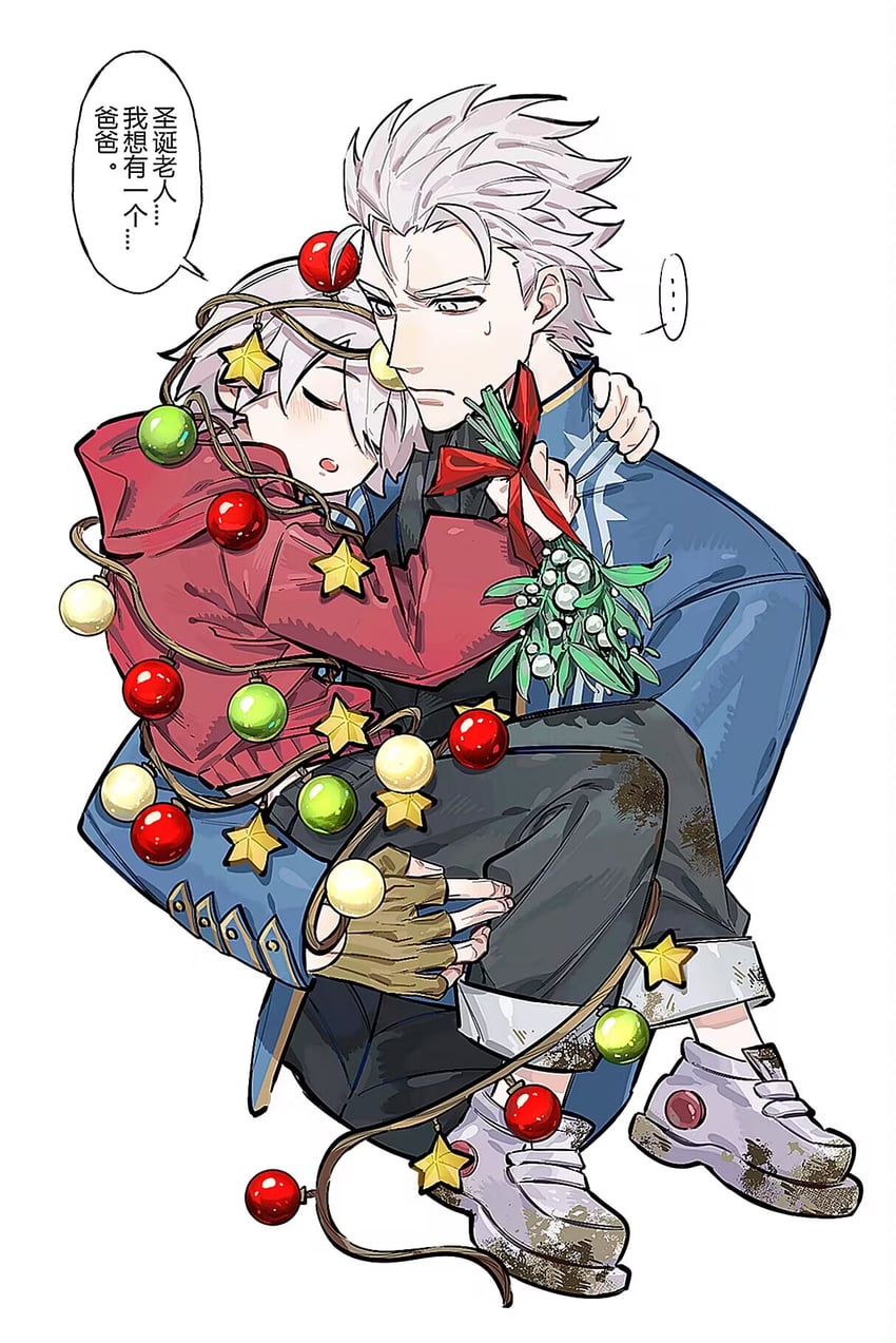 vergil and nero (devil may cry) drawn by color_xiao