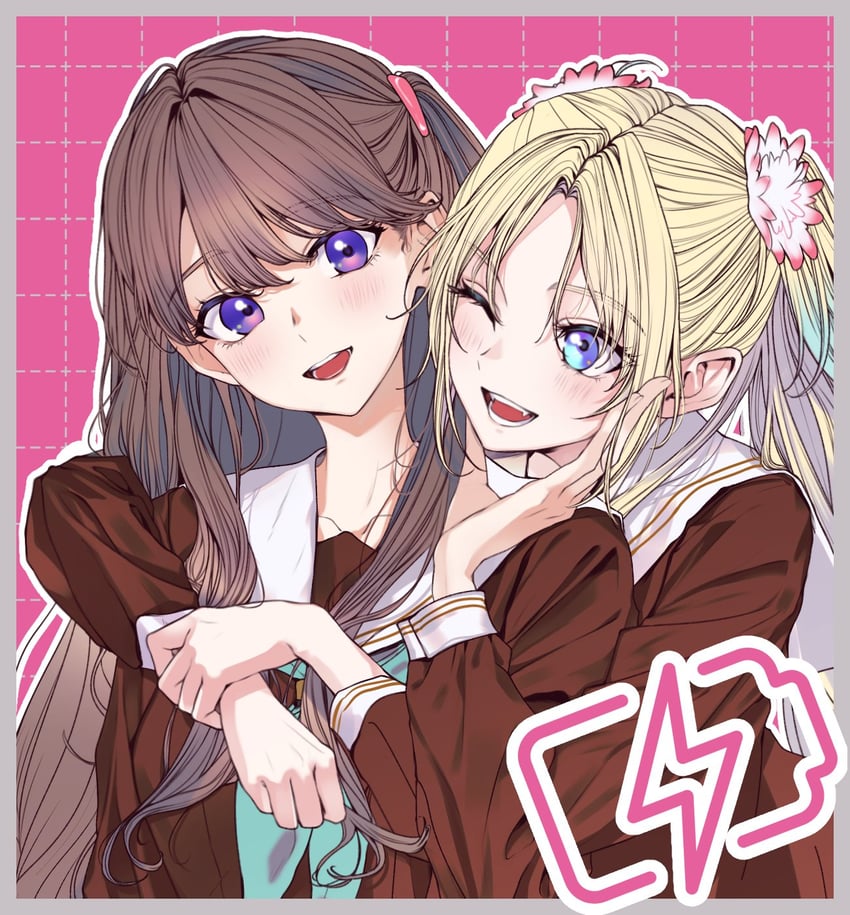 fujishima megumi and osawa rurino (love live! and 1 more) drawn by 596_(_gokuraku_joudo)