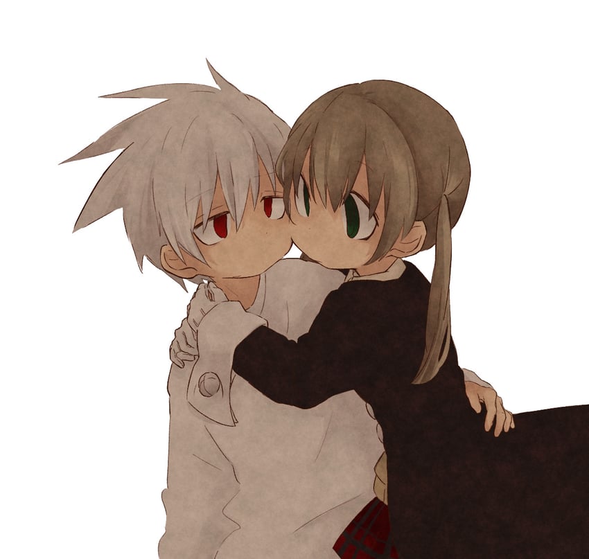 maka albarn and soul evans (soul eater) drawn by koakana-desu