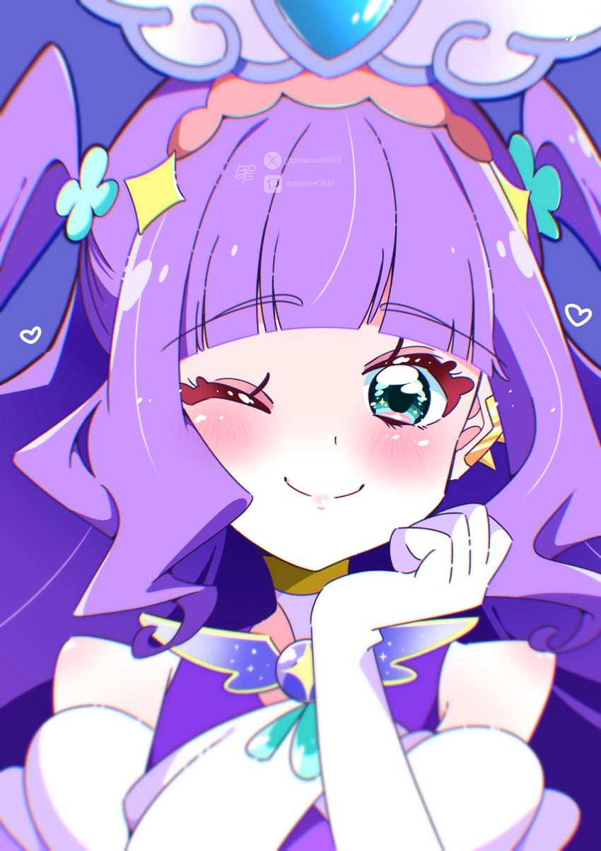 ellee-chan and cure majesty (precure and 1 more) drawn by potacure
