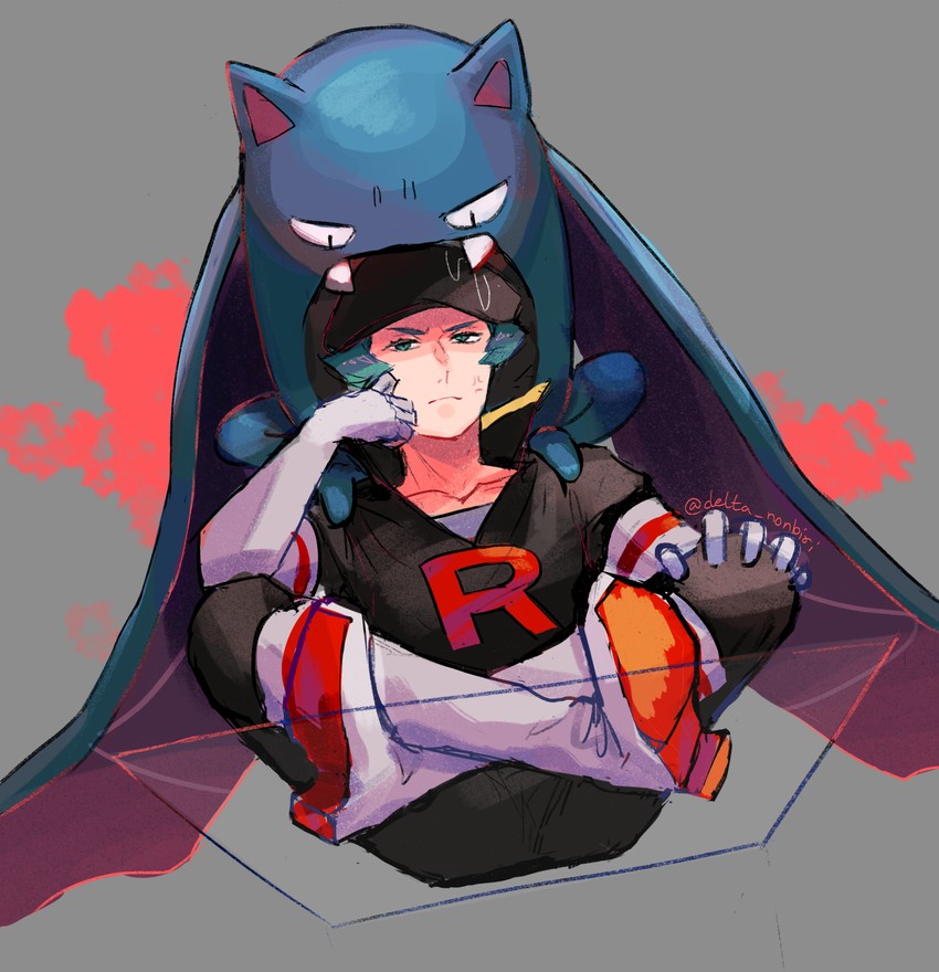 golbat and proton (pokemon and 1 more) drawn by delta_nonbiri