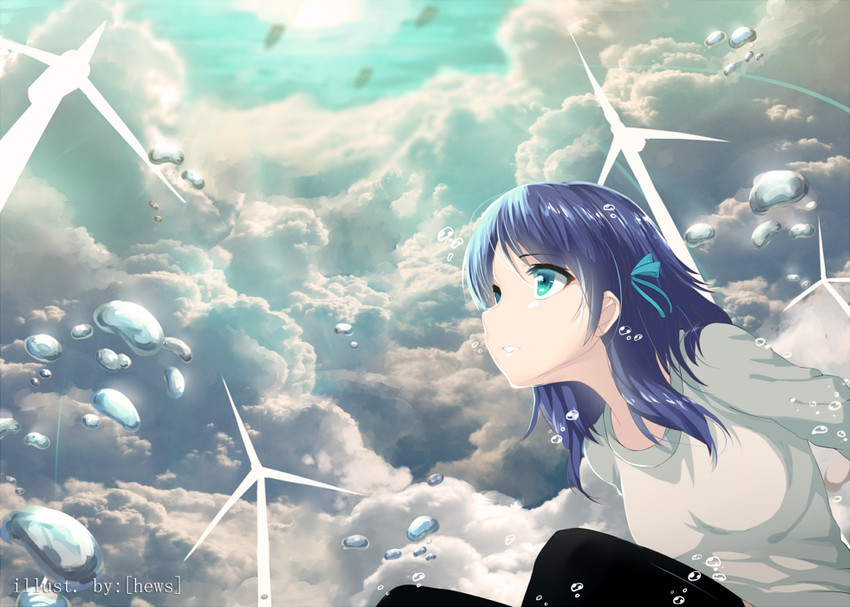 hiradaira chisaki (nagi no asukara) drawn by hews