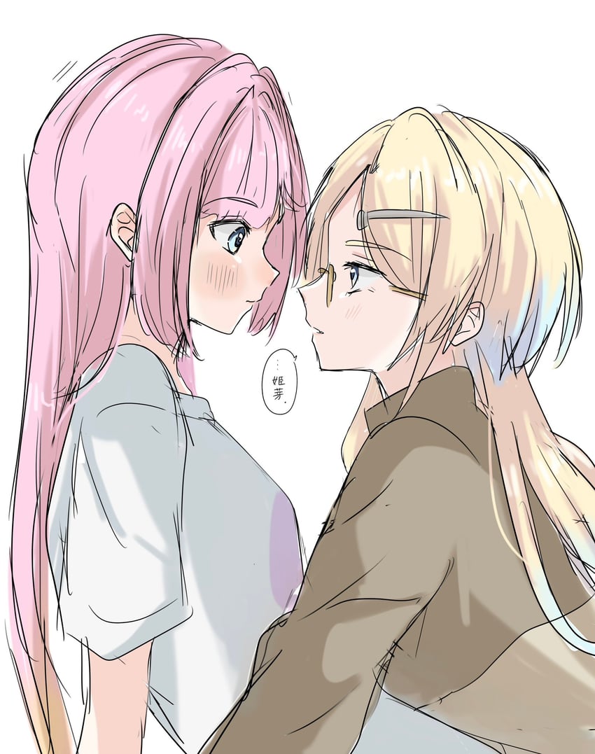 osawa rurino and anyoji hime (love live! and 1 more) drawn by natsu_(natsukikenken)