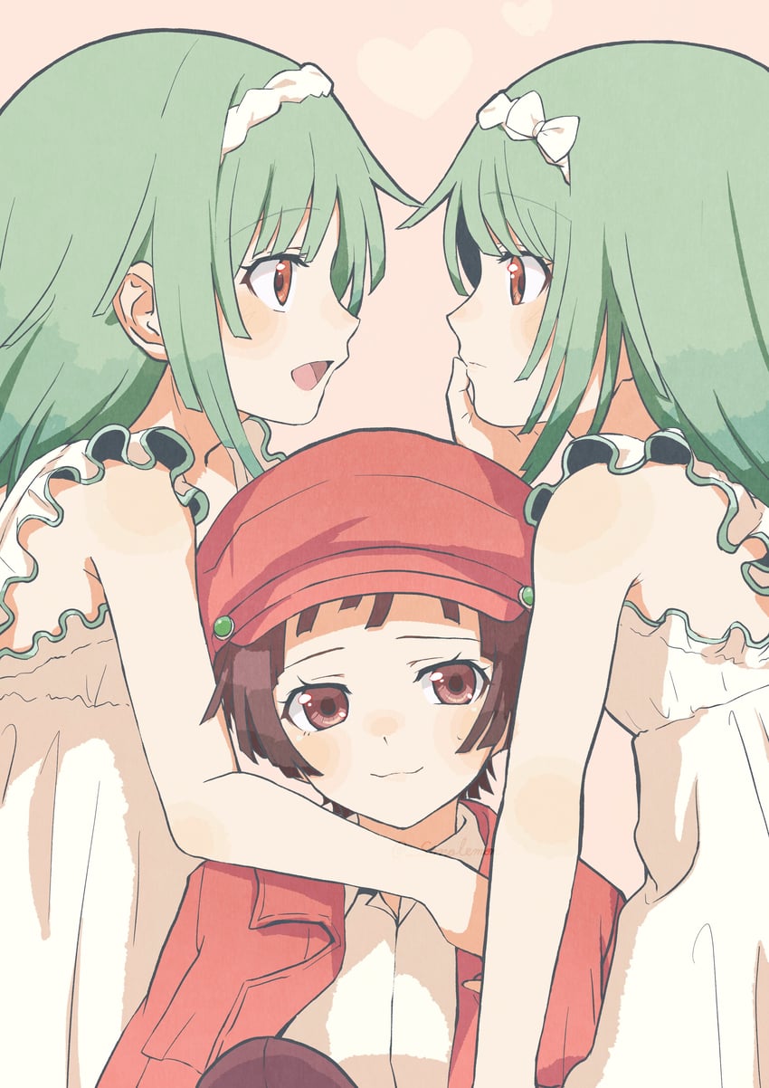 sengoku nadeko (monogatari and 1 more) drawn by izu_lemon