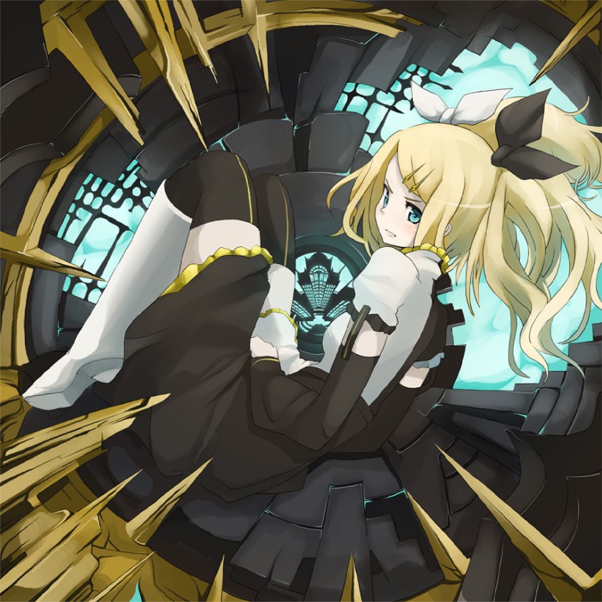 kagamine rin (vocaloid and 1 more) drawn by tansuke