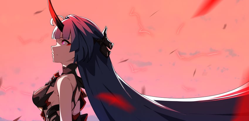 raiden mei (honkai and 1 more) drawn by ecliygame