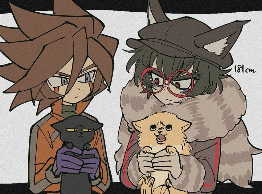 zilch alexander and genda koujirou (inazuma eleven and 1 more) drawn by sameyama_jiro
