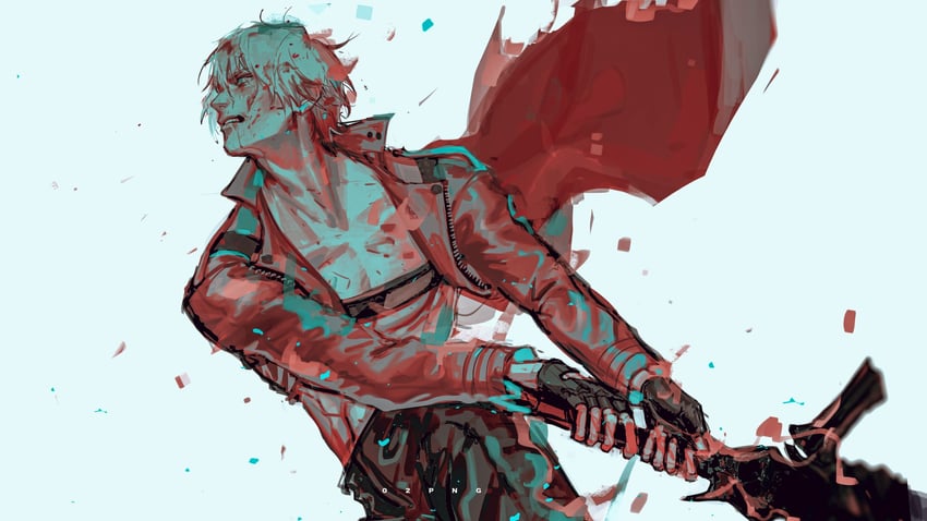 dante (devil may cry and 1 more) drawn by 02png