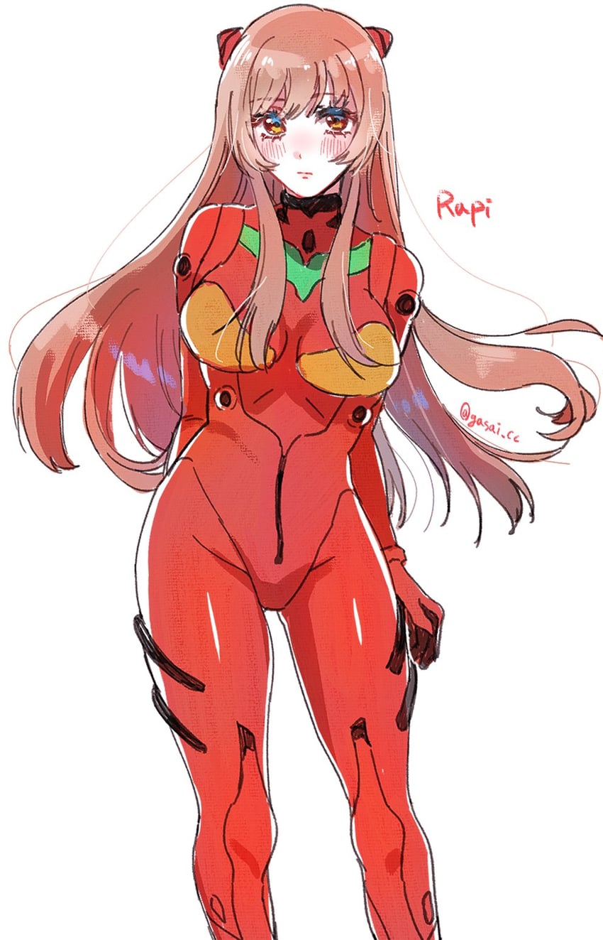 souryuu asuka langley and rapi (neon genesis evangelion and 1 more) drawn by chocore