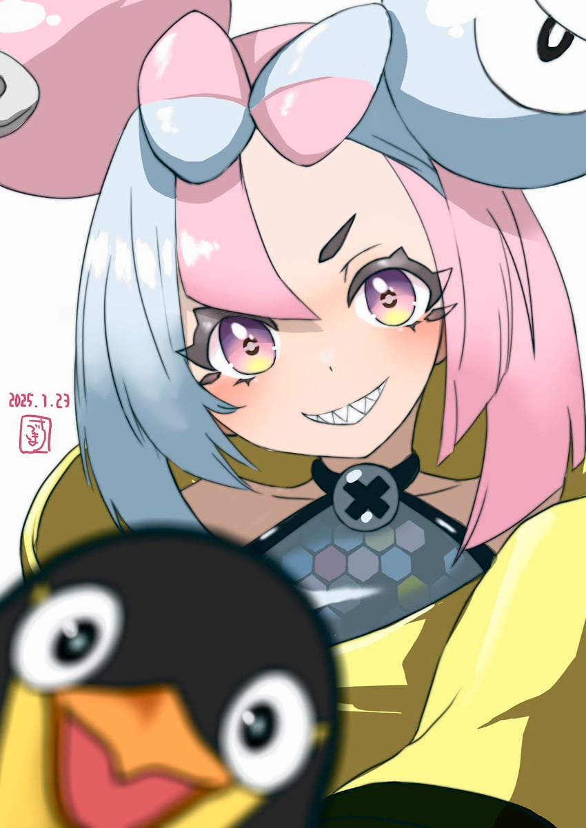 iono and wattrel (pokemon and 1 more) drawn by goma1103