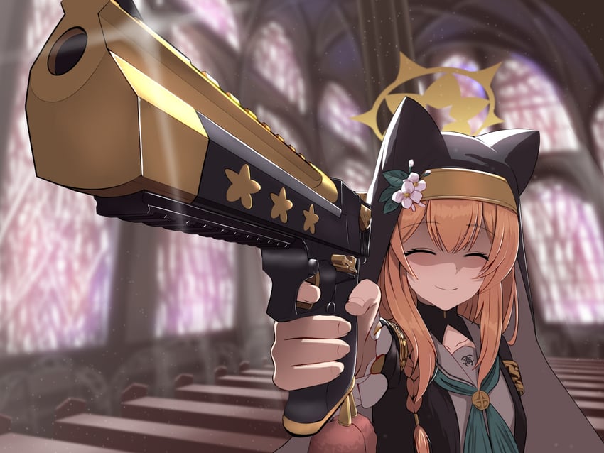mari (blue archive and 1 more) drawn by silver_bullet_(ecc12_8)