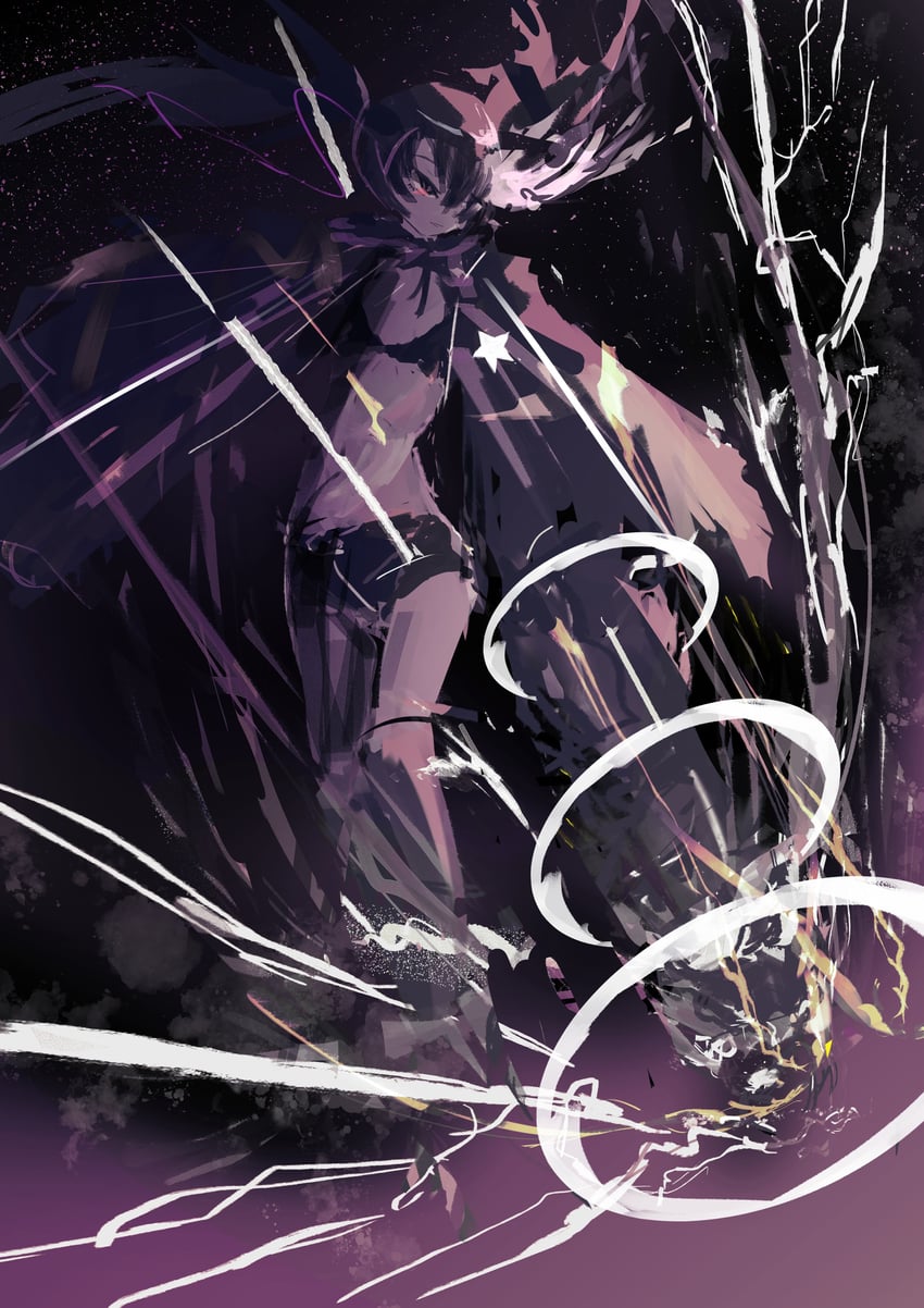 black rock shooter (black rock shooter) drawn by valnik_r