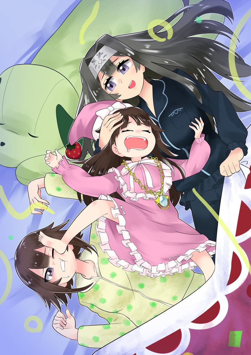 exosister irene, exosister sophia, and dreaming nemleria (yu-gi-oh!) drawn by sawan_cutman