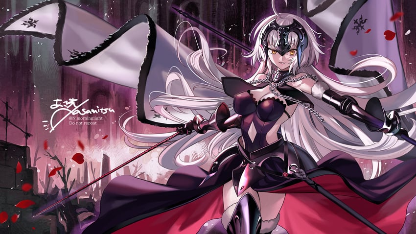 jeanne d'arc alter (fate and 1 more) drawn by asamitsu_(n_morninglight)