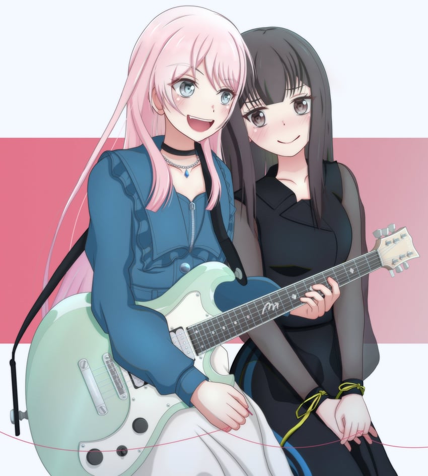 chihaya anon and tateishi rin (bang dream! and 1 more) drawn by midori_(bangdreamgh)