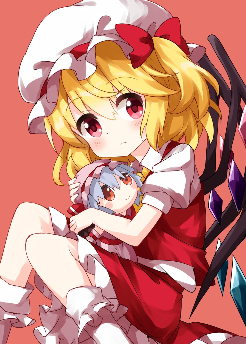remilia scarlet and flandre scarlet (touhou) drawn by ruu_(tksymkw)
