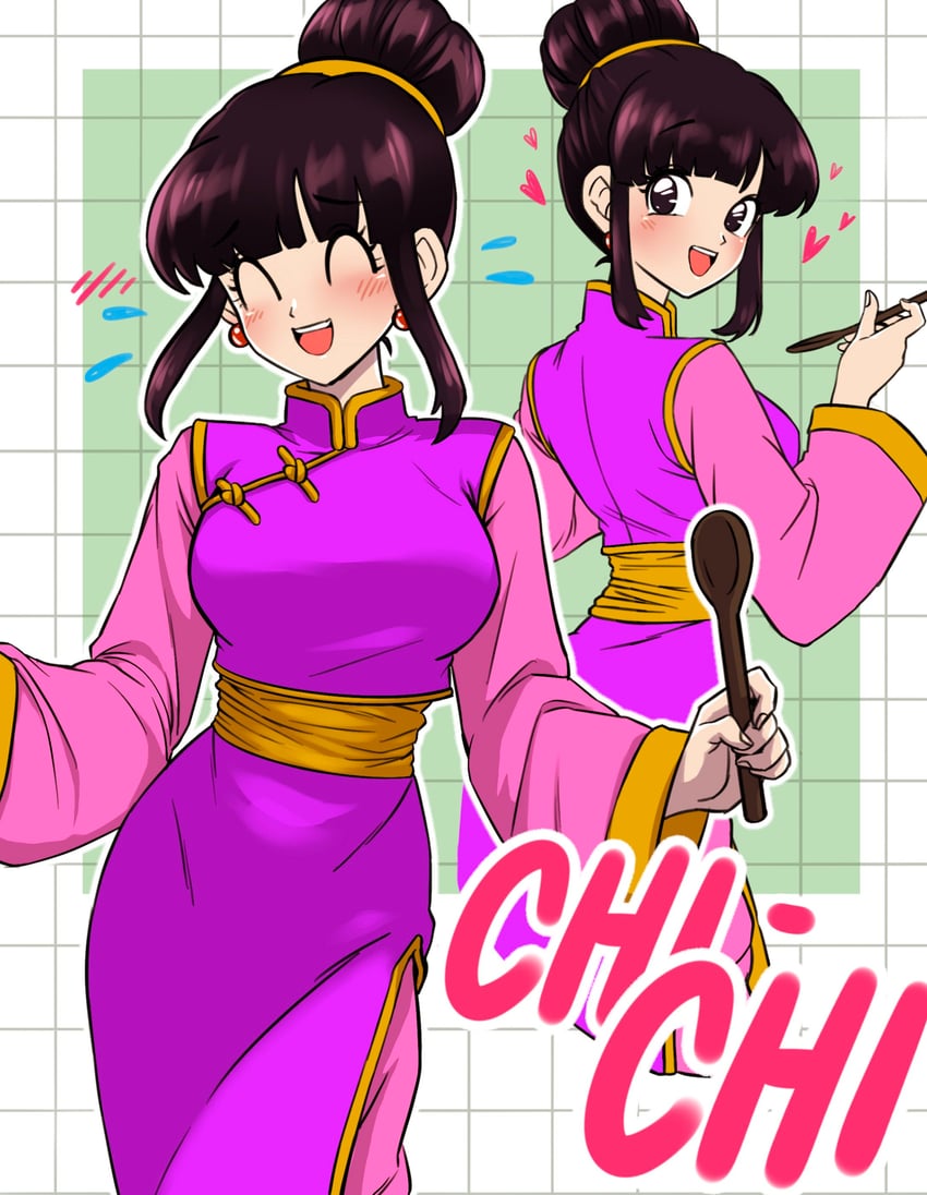 chi-chi (dragon ball and 1 more) drawn by pea-bean